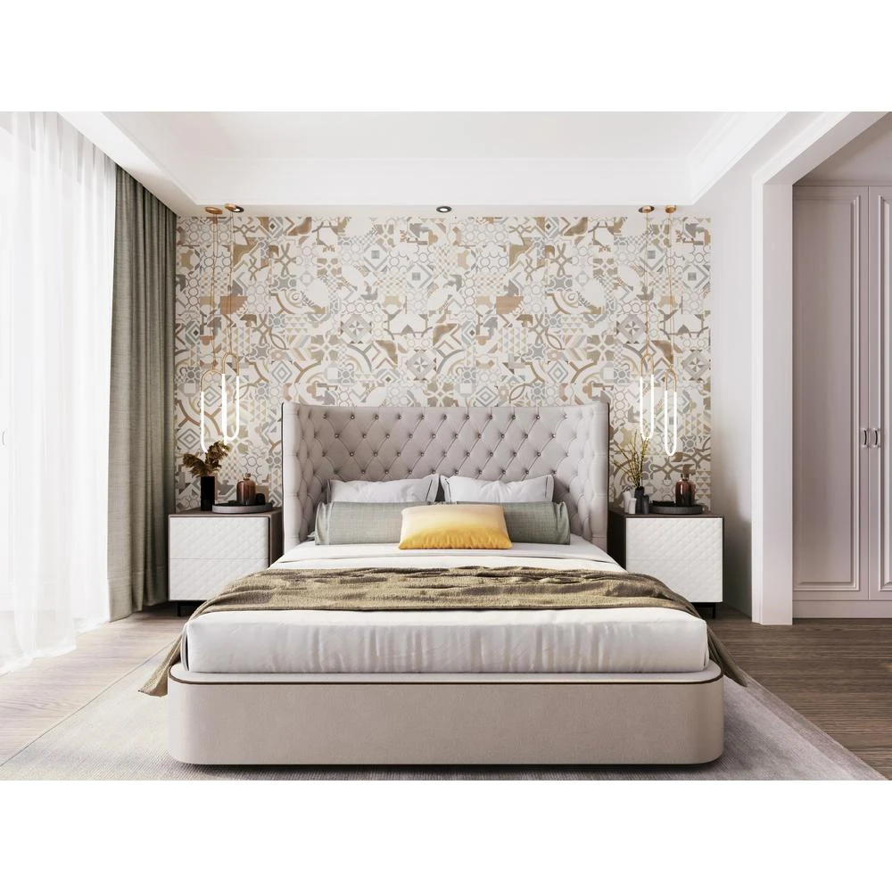 TrafficMASTER Geometry 18 In. X 18 In. Luxury Vinyl Tile Peel And Stick Wall (18 Sq. Ft. / Case) 3 TrafficMASTER Geometry 18 In. X 18 In. Luxury Vinyl Tile Peel And Stick Wall (18 Sq. Ft. / Case) - Image 3