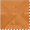 Perfection Floor Tile Bordeaux Wood Collection Bordeaux Maple/Satin 20-in X 20-in Water Resistant Interlocking Luxury Flooring (16.7-sq Ft)