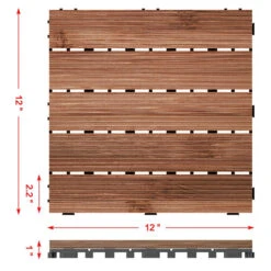 27pcs Patio Pavers Wood Flooring Tiles,Interlocking Wood Tiles Indoor & Outdoor,12 X 12" -Best Flooring Store 14596473 a987 4d83 970b 7f8de9ca4fe0 1.fd57b7218c7e646f12bb496cff885f3a 1800x1800