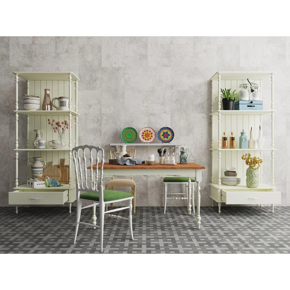 TrafficMASTER Telegrey Concrete 12 In. X 24 In. Luxury Vinyl Tile Peel And Stick Wall (18 Sq. Ft. / Case) 5 TrafficMASTER Telegrey Concrete 12 In. X 24 In. Luxury Vinyl Tile Peel And Stick Wall (18 Sq. Ft. / Case) - Image 5