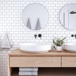 Crystiles 12"x12" Subway White Vinyl Peel And Stick Backsplash Tile, Pro Series Thicker Version, 4-Sheet Pack -Best Flooring Store 1e71f22c faa1 460f 8211 a8c0af847b41.4ae23ac380a5d891ff82c182907ea146 1800x1800