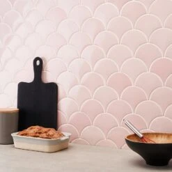 Bond Tile Riptide Rose 2.44 In. X 5 In. Fish Scale Polished Ceramic Wall Tile (48 Pieces 4.06 Sq. Ft. / Case) -Best Flooring Store 27b55a16 8fcb 4e15 9f31 c341cefacddd.f9f6f46653866e1033e2cb44abf19c40 1800x1800