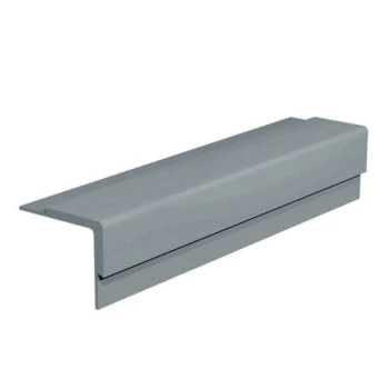 Roppe 9ft Profile #16 Series Steel Gray Rubber Nosing 1 Roppe 9ft Profile #16 Series Steel Gray Rubber Nosing