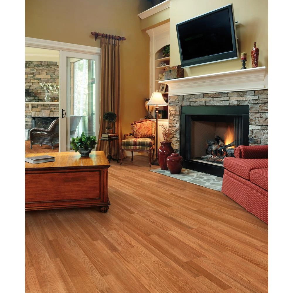 TrafficMASTER Gladstone Oak 7 Mm Thick X 7-2/3 In. Wide X 50-4/5 In. Length Laminate Flooring (24.24 Sq. Ft. / Case) 2 TrafficMASTER Gladstone Oak 7 Mm Thick X 7-2/3 In. Wide X 50-4/5 In. Length Laminate Flooring (24.24 Sq. Ft. / Case) - Image 2