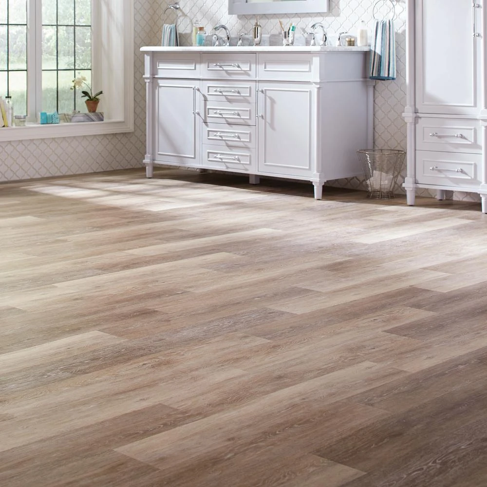 TrafficMaster Khaki Oak 6 In. W X 36 In. L Luxury Vinyl Plank Flooring (24 Sq. Ft. / Case) 2 TrafficMaster Khaki Oak 6 In. W X 36 In. L Luxury Vinyl Plank Flooring (24 Sq. Ft. / Case) - Image 2