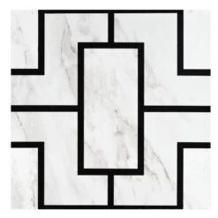 Achim Black Marble 12-in X 12-in Peel And Stick Luxury Flooring (20-sq Ft)