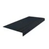 Roppe 12 X 4 Ft Black Hd Abrasive Rubber Square Nose Stair Tread