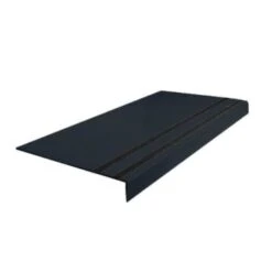 Roppe 12 X 4 Ft Black Hd Abrasive Rubber Square Nose Stair Tread
