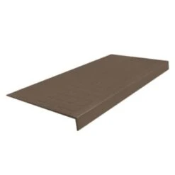 Roppe 12 X 4 Ft Burnt Umber Square Rubber Square Nose Stair Tread