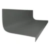 Roppe 20 X 4 Ft Charcoal Hammered Rubber Square Nose Stair Tread