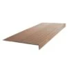 Roppe 12 X 48 Sandstone Raised Circular Rubber Sq. Nose Stair Tread