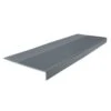 Roppe 12-1/4 X 4.5 Ft Dark Gray Ld Ribbed Rubber Square Nose Stair Tread