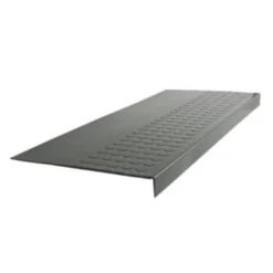 Roppe 12 X 7 Ft Charcoal Raised Circular Rubber Sq. Nose Stair Tread