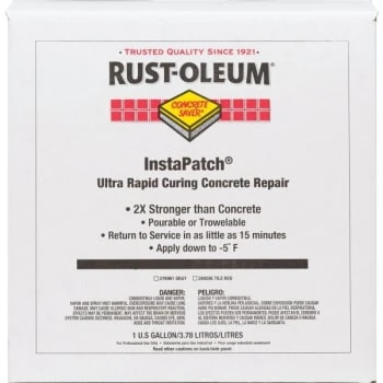 Rust-Oleum Instapatch Ultra Rapid Curing Concrete Repair - Tile Red, 1 Gallon 1 Rust-Oleum Instapatch Ultra Rapid Curing Concrete Repair - Tile Red, 1 Gallon