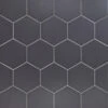 Magen Hex Dark Gray Matte Ceramic Hexagon Tile