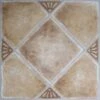 Roman Palace Collection 20 Pack Of 12" X 12" Self Adhesive High Gloss (No Wax) Finish 1.2mm Thick Vinyl Tiles - Beige