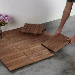 27pcs Patio Pavers Wood Flooring Tiles,Interlocking Wood Tiles Indoor & Outdoor,12 X 12" -Best Flooring Store 7931c556 b8ac 427d aa8a 384ee89bcccd 1.69ddf0c08bc1c07caa29dfe639b5e23a 1800x1800