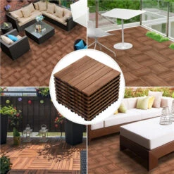 27pcs Patio Pavers Wood Flooring Tiles,Interlocking Wood Tiles Indoor & Outdoor,12 X 12" -Best Flooring Store 945d7b09 b967 4c38 aa02 f12f18915abe 1.1a0976c6778fbbead6304d300ca1ed90 1800x1800