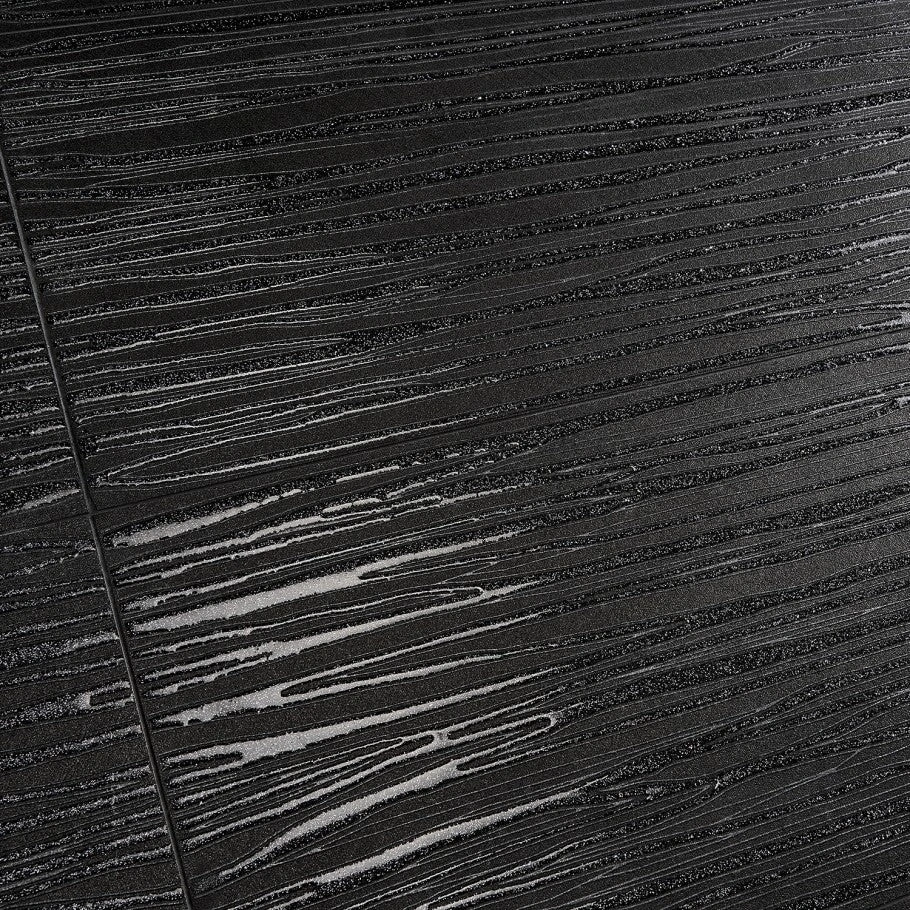 Bond Tile Remnant River Black 11 In. X 40 In. Textured Ceramic Wall Tile (4 Pieces 12.48 Sq. Ft. / Case) 3 Bond Tile Remnant River Black 11 In. X 40 In. Textured Ceramic Wall Tile (4 Pieces 12.48 Sq. Ft. / Case) - Image 3