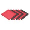 Norsk Red/Black 24 In. X 24 In. EVA Foam Truly Reversible Interlocking Tile (30-Tile)