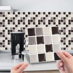 10/20 Pieces Backsplash Tile For Kitchen Mosaic Square Peel And Stick Tile, 3.94x3.94" -Best Flooring Store e2af3967 4d9f 40c8 8ab6 a1539d0b63b0.ca3af6a67435eb8e80dd455a4902c62e 1800x1800