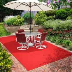 Indoor/Outdoor Carpet With Rubber Marine Backing - Red 6' X 10' - Several Sizes Available - Carpet Flooring For Patio, Porch, Deck, Boat, Basement Or Garage -Best Flooring Store efab9d5e 0f84 4aae b1cf 0c38f3cde1fb 1.79aa570f26484bd2f789a5a9a6dc4298 1800x1800