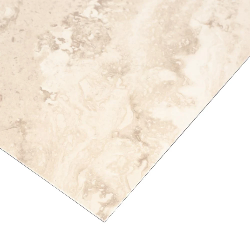 TrafficMASTER Groutable 18 In. X 18 In. Light Travertine Peel And Stick Vinyl Tile (36 Sq. Ft. / Case) 3 TrafficMASTER Groutable 18 In. X 18 In. Light Travertine Peel And Stick Vinyl Tile (36 Sq. Ft. / Case) - Image 3