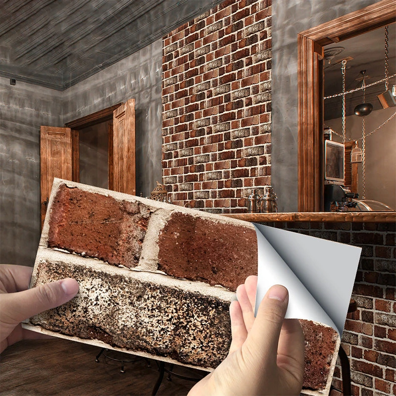 Peel & Stick Brick Kitchen Backsplash Self-Adhesive Wall Tile Stone Design 1 Peel & Stick Brick Kitchen Backsplash Self-Adhesive Wall Tile Stone Design